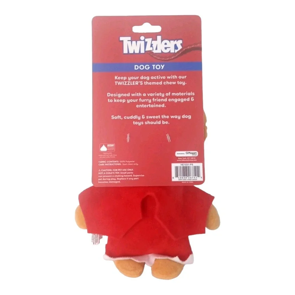 Dog Twizzler Twist Fun! Adorable Squeaky Toy - Candy-Inspired Playtime Buddy New
